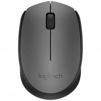Мышь Logitech M170 Wireless, Оптическая, 1000DPI, 1xAA, USB, 2.4 GHz,Серый/Черный