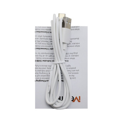 Мышь Meetion BTM008 White+Gray, Wireless, Оптическая, 2400DPI, 5 Button, 500mA, USB-C, 2.4 GHz/BT