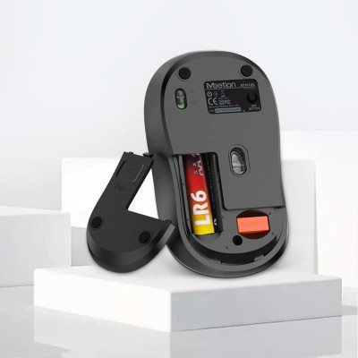 Мышь Meetion BTM185 Black, Wireless, Оптическая, 3200DPI, 4 Button, AA*1, USB, 2.4 GHz/BT