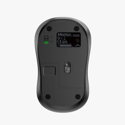 Мышь Meetion BTM185 Black, Wireless, Оптическая, 3200DPI, 4 Button, AA*1, USB, 2.4 GHz/BT