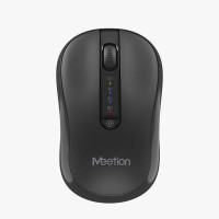 Мышь Meetion BTM185R Black, Wireless, Оптическая, 3200DPI, 4 Button, 300mAh, USB, 2.4 GHz/BT