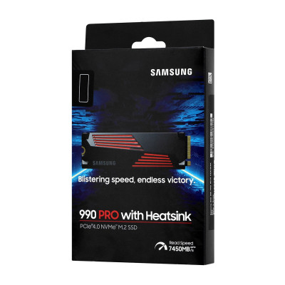 Твердотельный накопитель 1Tb SSD Samsung 990 PRO, M.2 PCIe4.0 NVMe1.3, TBW 600, R7450MB/s W6900MB/s Твердотельный накопитель 1Tb SSD Samsung 990 PRO, M.2 PCIe4.0 NVMe1.3, TBW 600, R7450MB/s W6900MB/s