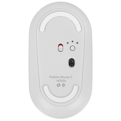 Мышь Logitech M350S Pebble 2, Оптическая, 4000DPI, 1xAA, BT, Белый