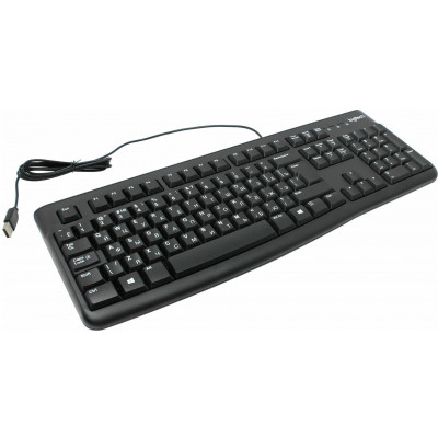 Клавиатура Logitech K120, 105 keys, EN/RU, 1,5 m, USB, Черный Клавиатура Logitech K120, 105 keys, EN/RU, 1,5 m, USB, Черный
