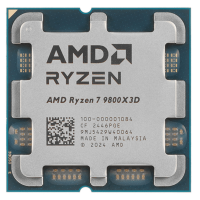 Процессор AMD Ryzen 7 9800X3D 4,7Гц (5,2ГГц Turbo) 8C/16T 96MB L3 120W AM5 OEM 100-000001084