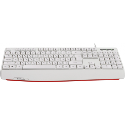 Клавиатура USB Defender Atom HB-546 белый Клавиатура USB Defender Atom HB-546 белый