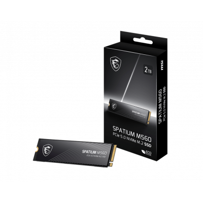 Твердотельный накопитель 2000Gb SSD MSI SPATIUM M560 PCIe 5.0 NVMe M.2 2TB R10300Mb/s W8700MB/s