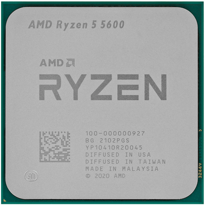 Процессор AMD Ryzen 5 5600 3,5Гц (4,4ГГц Turbo) AM4 7nm 6/12 3Mb L3 32Mb 65W OEM