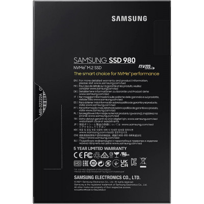 Твердотельный накопитель 250GB SSD Samsung 980 EVO M.2 Gen3x4 R2900Mb/s W1300MB/s MZ-V8V250BW Твердотельный накопитель 250GB SSD Samsung 980 EVO M.2 Gen3x4 R2900Mb/s W1300MB/s MZ-V8V250BW