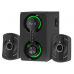 Колонки Defender Eclipse (2.1) - Black, 40Вт (2х10+20) RMS, 40Hz-20kHz, SD, USB, FM, MP3, LED
