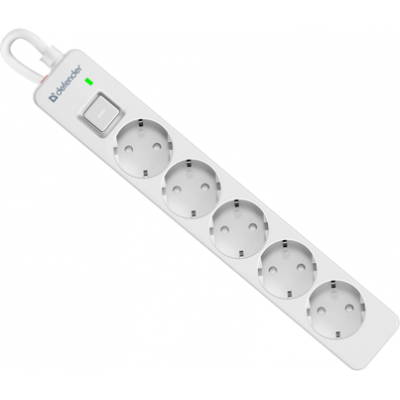 Сетевой фильтр Defender DFS 135 5 м Белый Сетевой фильтр Defender DFS 135 5 м Белый