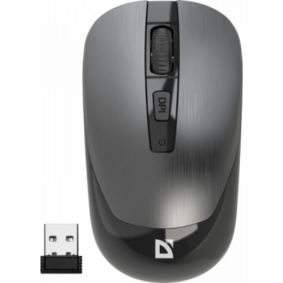 Мышь беспроводная Defender Wave MM-995 серый