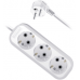 Удлинитель с заземлением Defender R330 16 А, 7 м, 3 розетки, белый