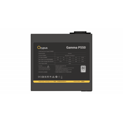 Блок питания Ocypus Gamma P550 Черный 550W Non modular, 80+ 230V EU WHITE, Gamma-P550-W1HDBK024X-EU Блок питания Ocypus Gamma P550 Черный 550W Non modular, 80+ 230V EU WHITE, Gamma-P550-W1HDBK024X-EU