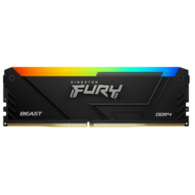 Оперативная память 8GB DDR4 3200MHz Kingston FURY Beast RGB Black CL16 KF432C16BB2A/8WP Оперативная память 8GB DDR4 3200MHz Kingston FURY Beast RGB Black CL16 KF432C16BB2A/8WP