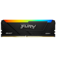 Оперативная память 32GB Kit (2x16Gb) DDR4 3200MHz Kingston FURY Beast RGB CL16 KF432C16BB12AK2/32WP Оперативная память 32GB Kit (2x16Gb) DDR4 3200MHz Kingston FURY Beast RGB CL16 KF432C16BB12AK2/32WP