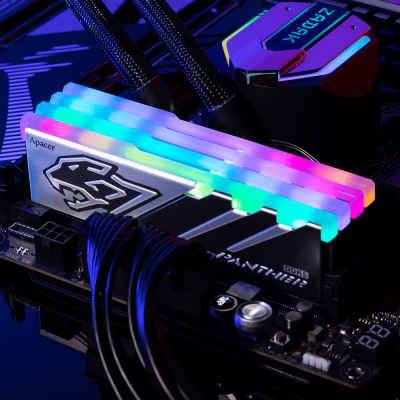 Оперативная память 32GB 5200MHz DDR5 Apacer Panther RGB UDIMM PC5-41600 AH5U32G52C5229BAA-1 Оперативная память 32GB 5200MHz DDR5 Apacer Panther RGB UDIMM PC5-41600 AH5U32G52C5229BAA-1