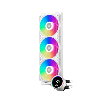 Водяное охлаждение для CPU PCCooler DA360 Pro ARGB Digital WH 115X/1200/1700/1851/20XX/AM4/AM5 Белый