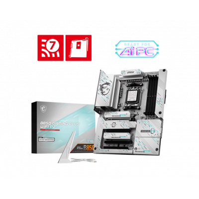 Материнская плата MSI B850 GAMING PLUS WIFI PZ AM5 4xDDR5 4xSATA3 RAID 3xM.2 DP 2xType-C ATX Материнская плата MSI B850 GAMING PLUS WIFI PZ AM5 4xDDR5 4xSATA3 RAID 3xM.2 DP 2xType-C ATX
