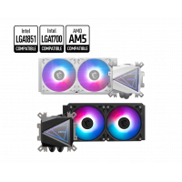 Водяное охлаждение для CPU MSI MAG CORELIQUID I240 Socket Intel/AMD, ARGB GEN2, Fan 2x120см Черный