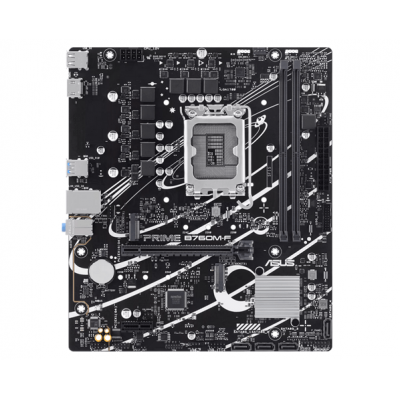 Материнская плата ASUS PRIME B760M-F, LGA1700 B760 2xDDR5 4xSATA3 2xM.2 RAID HDMI mATX Материнская плата ASUS PRIME B760M-F, LGA1700 B760 2xDDR5 4xSATA3 2xM.2 RAID HDMI mATX