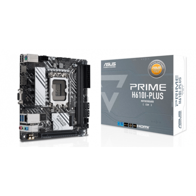 Материнская плата ASUS PRIME H610I-PLUS-CSM, LGA1700 H610 2xDDR5 4xSATA3 1xM2 D-Sub HDMI DP mITX Материнская плата ASUS PRIME H610I-PLUS-CSM, LGA1700 H610 2xDDR5 4xSATA3 1xM2 D-Sub HDMI DP mITX