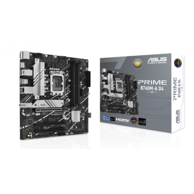 Материнская плата ASUS PRIME B760M-A D4-CSM, LGA1700 B760 4xDDR4 4xSATA3 2xM.2 RAID 2xHDMI 1xDP mATX Материнская плата ASUS PRIME B760M-A D4-CSM, LGA1700 B760 4xDDR4 4xSATA3 2xM.2 RAID 2xHDMI 1xDP mATX