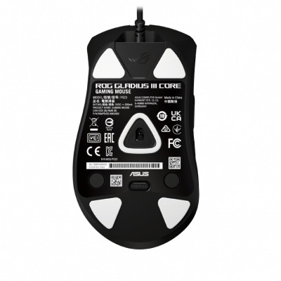 Мышь ASUS ROG GLADIUS III CORE проводная, RGB, 12000dpi, USB, Black 90MP04E0-BMUA00 Мышь ASUS ROG GLADIUS III CORE проводная, RGB, 12000dpi, USB, Black 90MP04E0-BMUA00