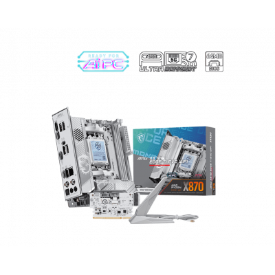 Материнская плата MSI MPG X870I EDGE TI EVO WIFI AM5 2xDDR5 2xSATA3 RAID M.2 HDMI 3xType-C mITX