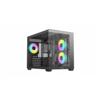 Корпус Ocypus Gamma C54 BK ARGB mATX/ITX 3xUSB Черный Gamma-C54-BKD300XX-GL