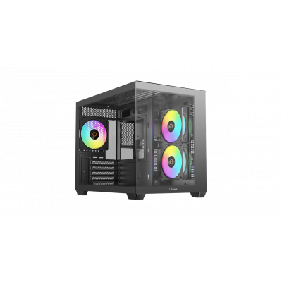Корпус Ocypus Gamma C54 BK ARGB mATX/ITX 3xUSB Черный Gamma-C54-BKD300XX-GL
