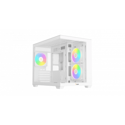 Корпус Ocypus Gamma C54 WH ARGB mATX/ITX 3xUSB Белый Gamma-C54-WHD300XX-GL