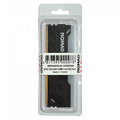 Оперативная память 16GB DDR5 5600MHz NOMAD UDIMM CL46 RGB NMD5600D5U46-16GBRGBB Black