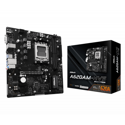 Материнская плата ASRock A620AM-HVS AM5 2xDDR5 2xSATA3 RAID 2xM.2 D-Sub HDMI mATX Материнская плата ASRock A620AM-HVS AM5 2xDDR5 2xSATA3 RAID 2xM.2 D-Sub HDMI mATX