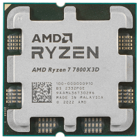 Процессор AMD Ryzen 7 7800X3D 4,2Гц (5,0ГГц Turbo) 8C/16T 96MB L3 120W AM5 OEM 100-000000910