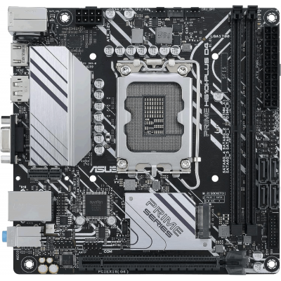 Материнская плата ASUS PRIME H610I-PLUS D4-CSM LGA1700 2xDDR4 4xSATA3 D-Sub HDMI DP mITX Материнская плата ASUS PRIME H610I-PLUS D4-CSM LGA1700 2xDDR4 4xSATA3 D-Sub HDMI DP mITX