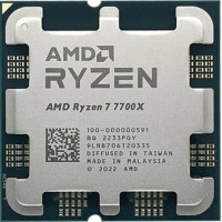 Процессор AMD Ryzen 7 7700X 4,5Гц (5,4ГГц Turbo) 8C/16T 32MB L3 105W-142W AM5 OEM 100-000000591 Процессор AMD Ryzen 7 7700X 4,5Гц (5,4ГГц Turbo) 8C/16T 32MB L3 105W-142W AM5 OEM 100-000000591