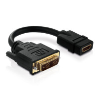 Переходник PureLink PI065, DVI(m)-HDMI(f), 10см Переходник PureLink PI065, DVI(m)-HDMI(f), 10см