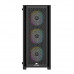 Корпус Wintek Andromeda MAX P193-M-B TG, ATX, USB 1*3.0/2*2.0, HD+Mic, 0,5mm, 4*12cm ARGB (контроллер + пульт д/у в комплекте), Black