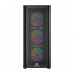 Корпус Wintek Andromeda MAX P193-M-B TG, ATX, USB 1*3.0/2*2.0, HD+Mic, 0,5mm, 4*12cm ARGB (контроллер + пульт д/у в комплекте), Black