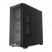 Корпус Wintek Andromeda MAX P193-M-B TG, ATX, USB 1*3.0/2*2.0, HD+Mic, 0,5mm, 4*12cm ARGB (контроллер + пульт д/у в комплекте), Black