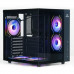 Корпус Wintek Cube Pro V909-B TG, ATX, USB 1*3.0/2*2.0, 5*12cm ARGB PWM (контр. + пульт д/у), чёрный