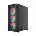 Корпус Wintek Tornado Pro PS195-B-M TG, ATX, USB 1*3.0/2*2.0, HD+Mic, 0,5mm, 4*12cm ARGB, Black