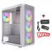 Корпус Wintek Tornado Pro PS195-W-M TG, ATX, USB 1*3.0/2*2.0, HD+Mic, 0,5mm, 4*12cm ARGB, White