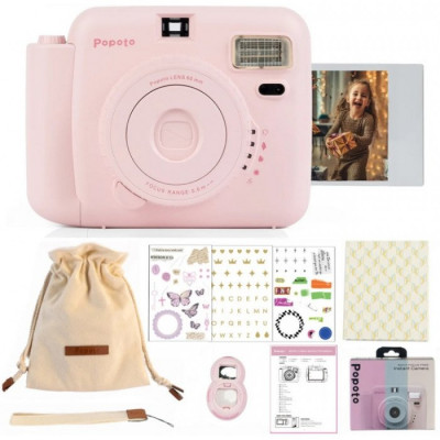 Фотокамера моментальной печати Popoto Instant Camera розовый