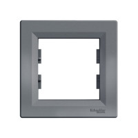 Рамка SE EPH5800162 Asfora 1 постовая сталь Рамка SE EPH5800162 Asfora 1 постовая сталь