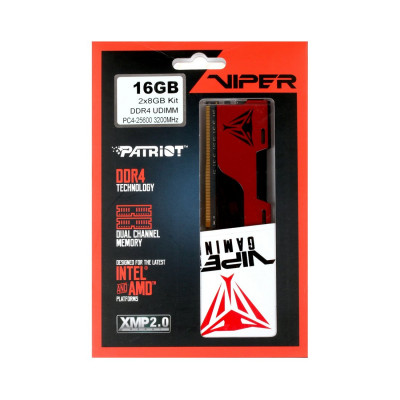 Комплект модулей памяти Patriot VIPER ELITE II PVE2416G320C8K DDR4 16GB (Kit 2x8GB) 3200MHz