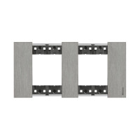 Рамка декоративная Bticino KA4802M2ZG Living Now 2 поста (2+2 модуля) Сталь
