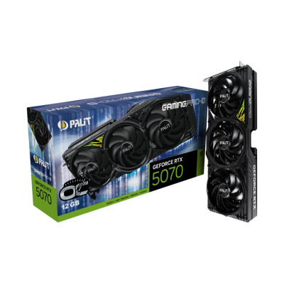 Видеокарта PALIT RTX5070 GAMINGPRO-S OC 12GB (NE75070T19K9-GB2050U) Видеокарта PALIT RTX5070 GAMINGPRO-S OC 12GB (NE75070T19K9-GB2050U)