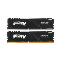 Комплект модулей памяти Kingston FURY Beast KF432C16BB1K2/32WP DDR4 32GB (Kit 2x16GB) 3200MHz Чёрный